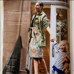 J. Crew Tie-waist Skirt in Ornate Floral Style G0962 Size 6 Multicolor